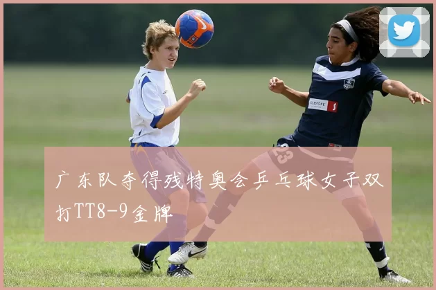 广东队夺得残特奥会乒乓球女子双打TT8-9金牌